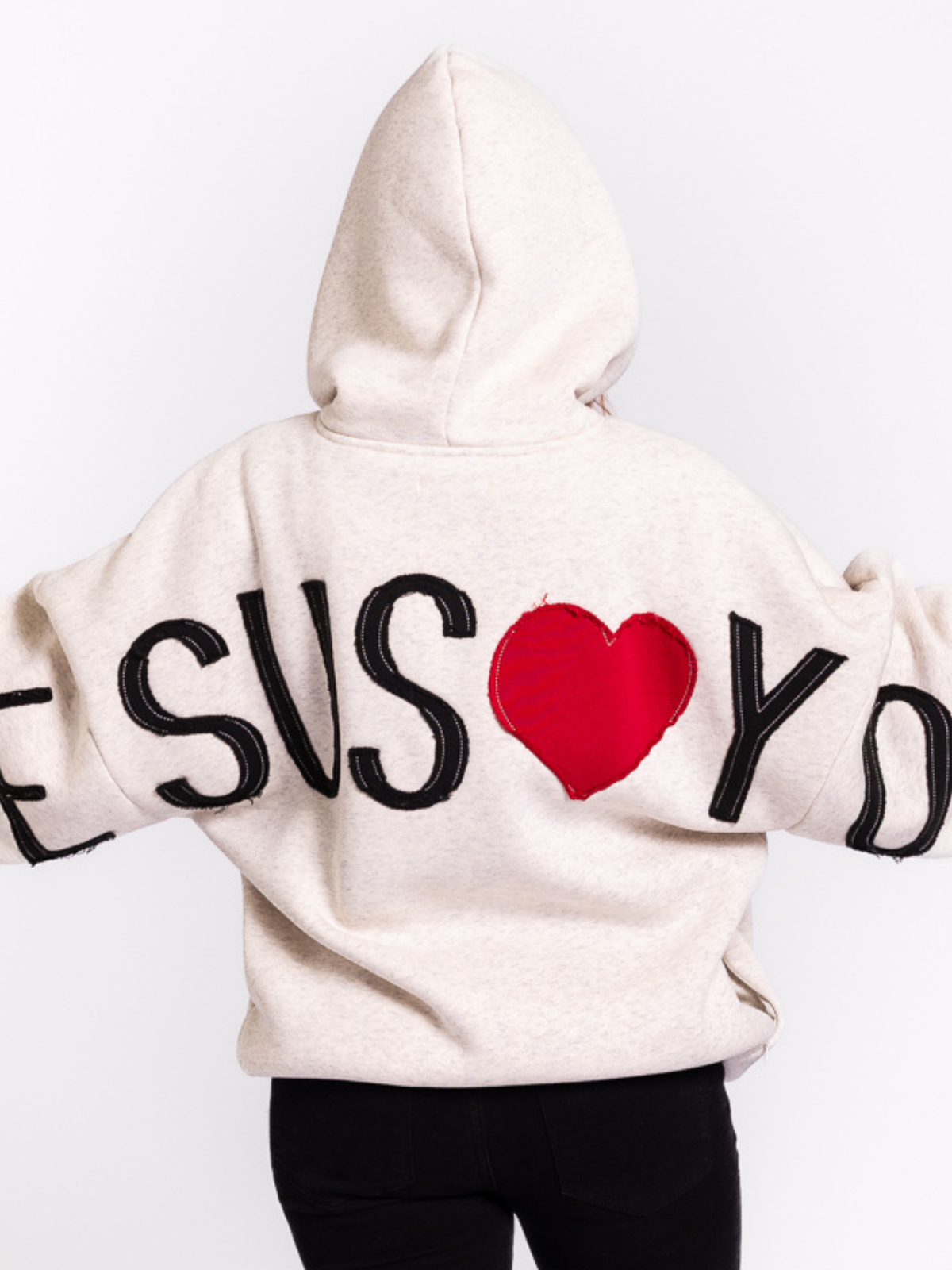 Jesus Patchwork Hoodie