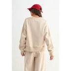 (PREORDER) Cable Knit Trim Lounge Set