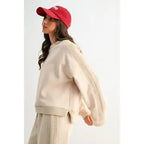 (PREORDER) Cable Knit Trim Lounge Set