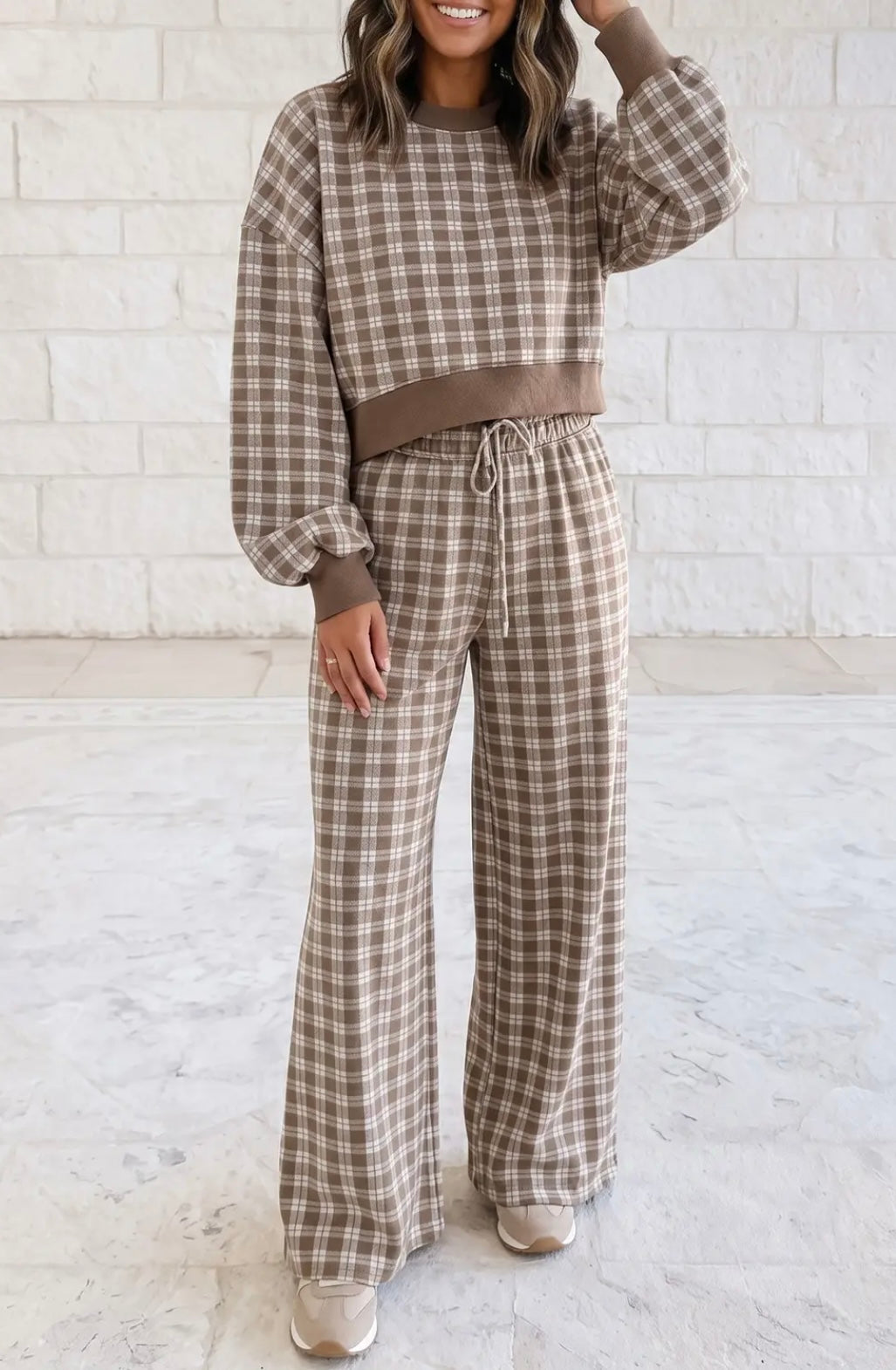 (PREORDER) Plaid Lounge Set