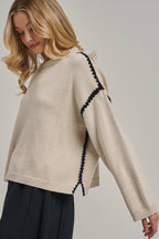 Contrast Stitch Sweater