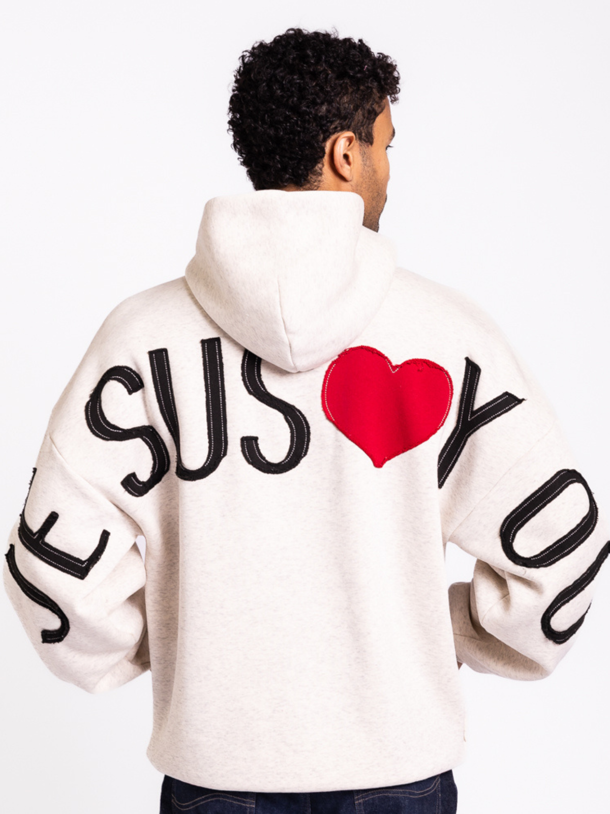 Jesus Patchwork Hoodie