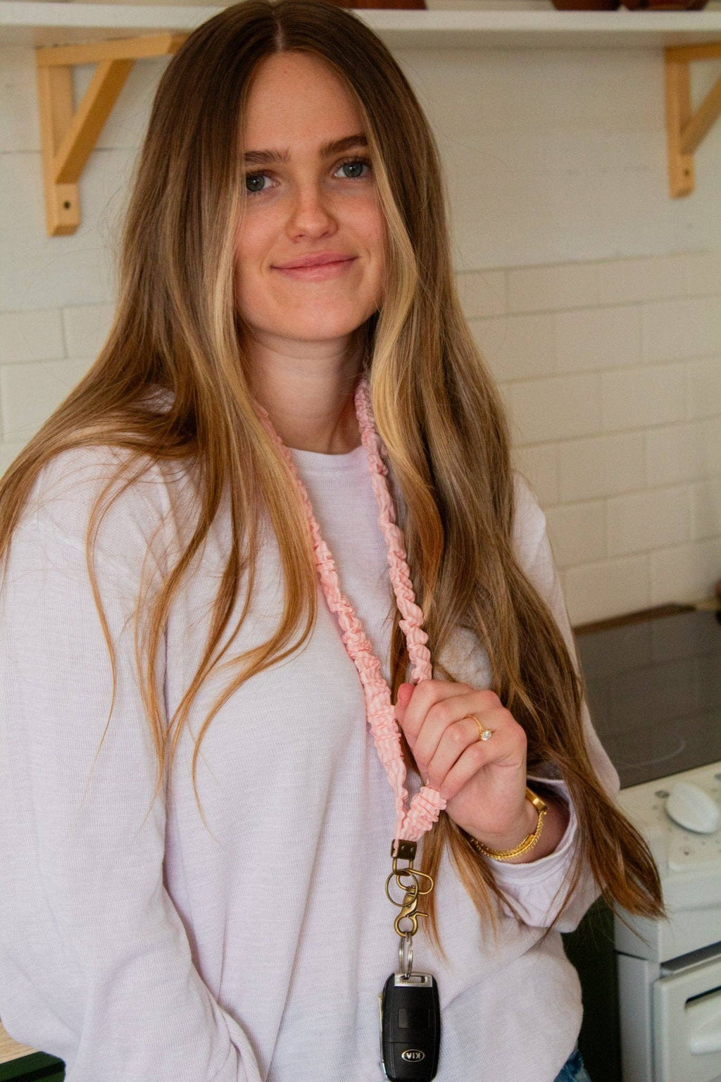 Lovely Striped Lanyard