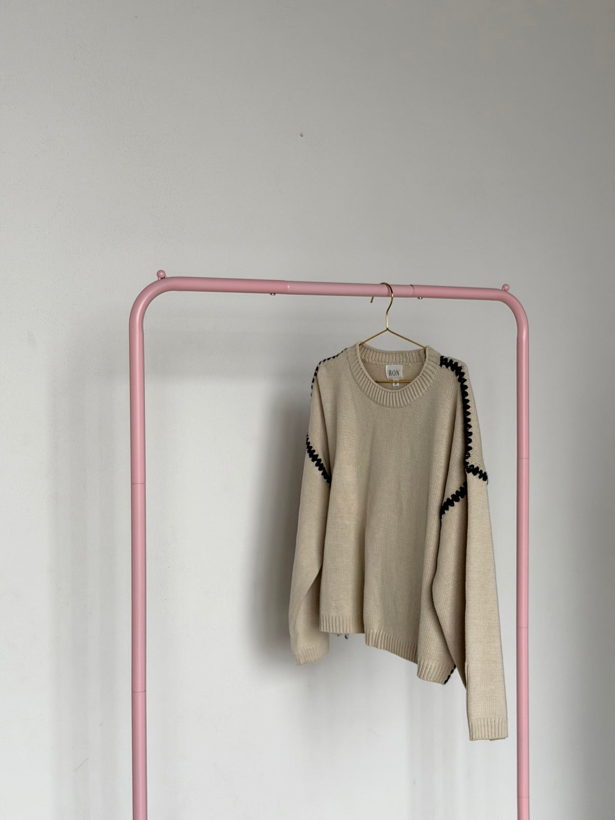 Contrast Stitch Sweater