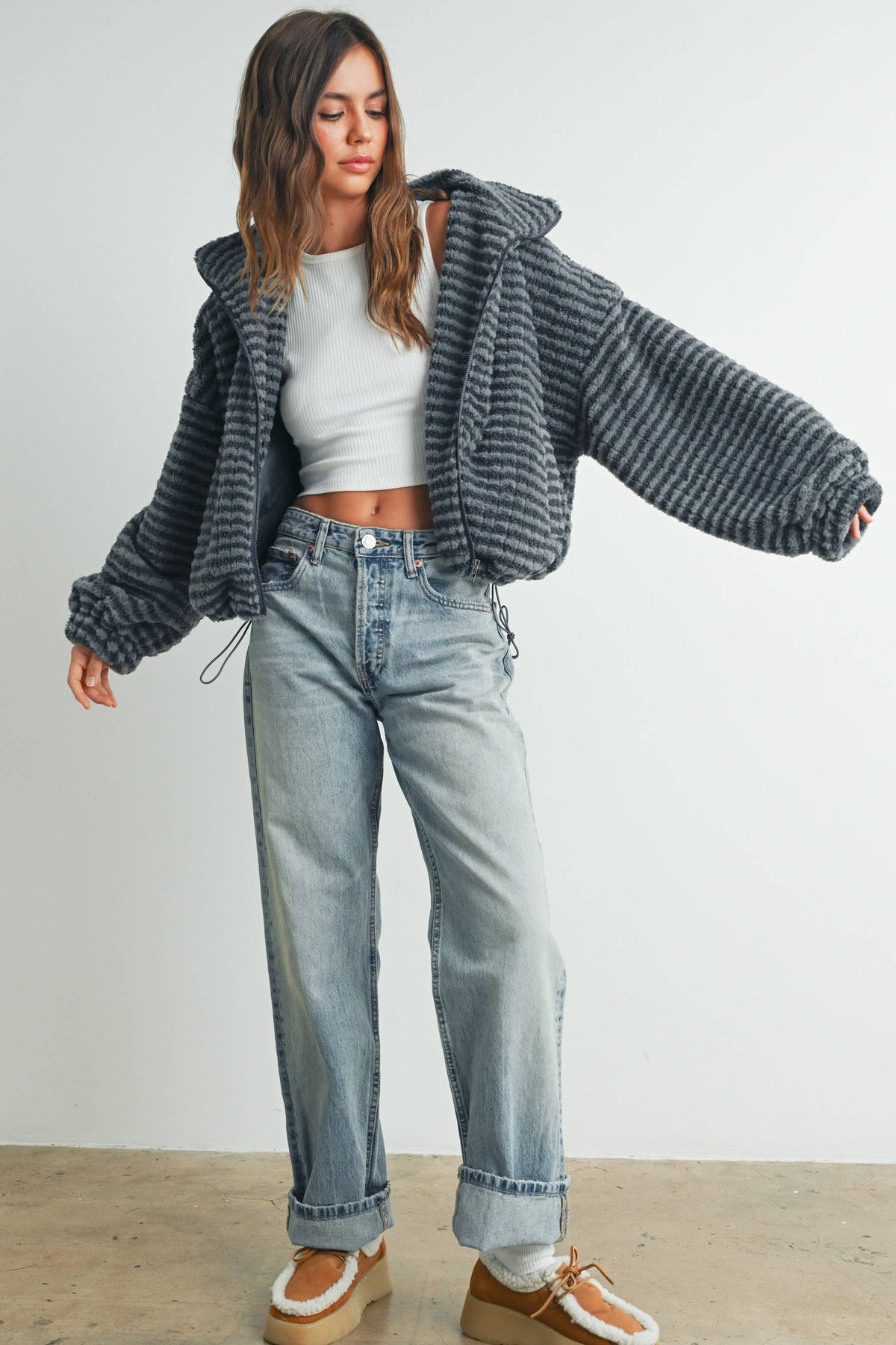 Sherpa Puffer Jacket
