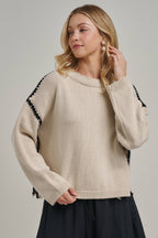 Contrast Stitch Sweater