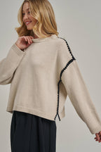 Contrast Stitch Sweater