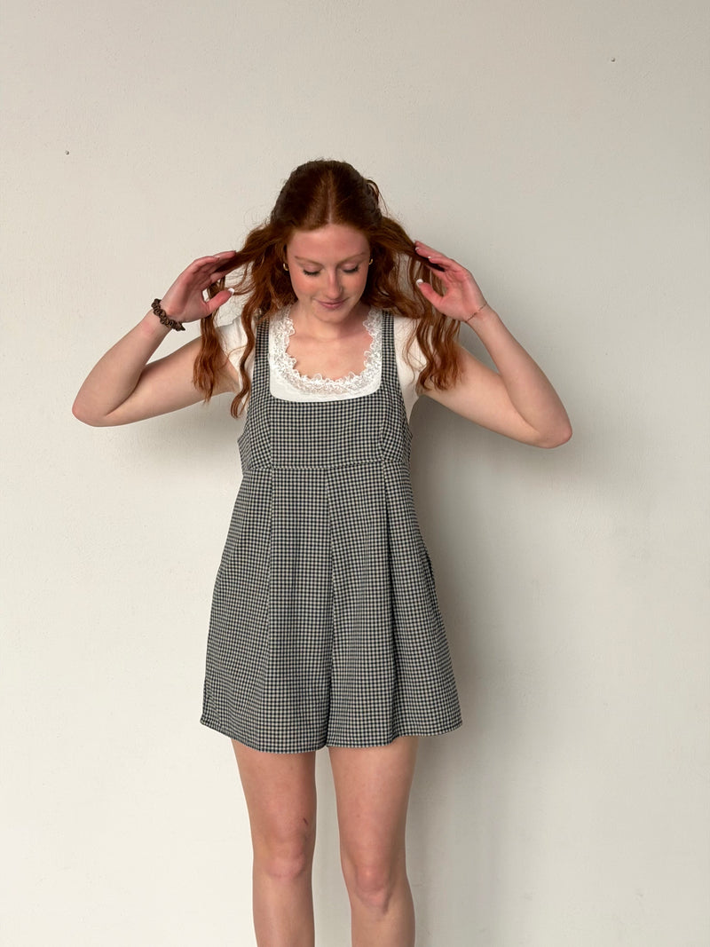 Carie Gingham Romper