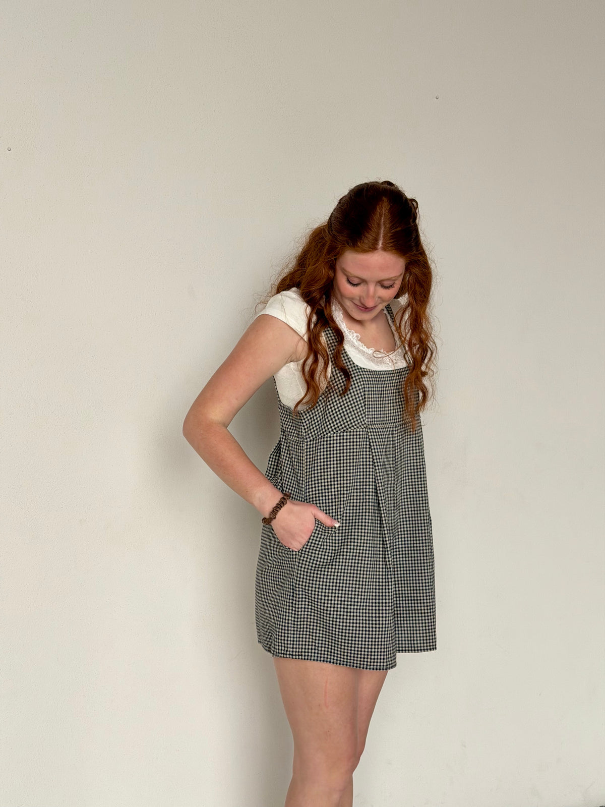 Carie Gingham Romper