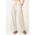 Lace Striped Terry Sweatpants